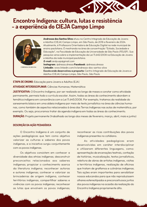 Proposta pedagógica de Leonardo Alvez da Cunha