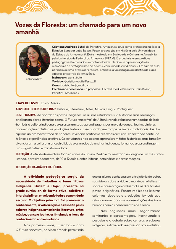 Proposta pedagógica de Cristiana Butel