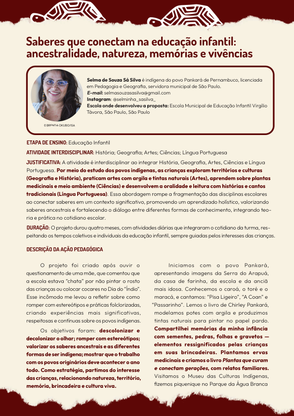 Proposta pedagógica de Selma Pankará